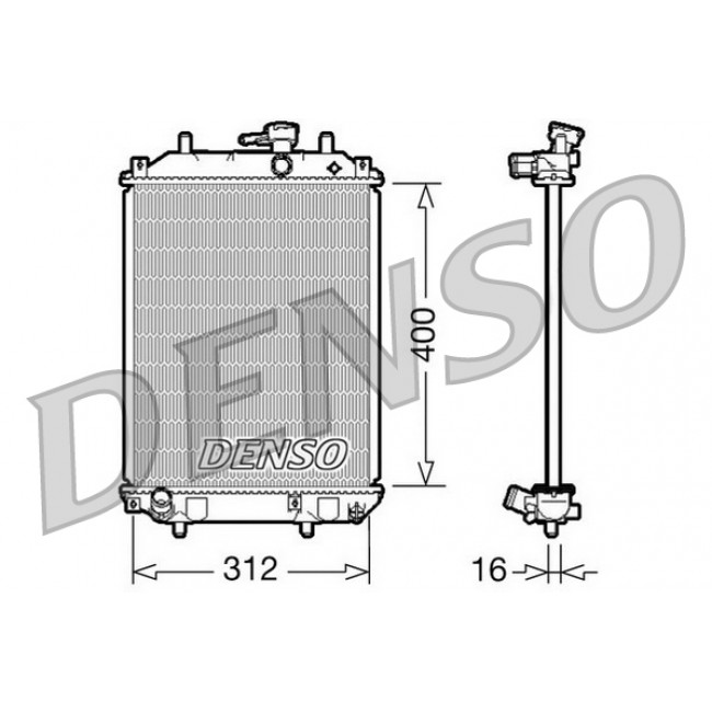 Ψυγείο νερού/εξαρτήματα DAIHATSU CUORE VI 1.0 05.03-