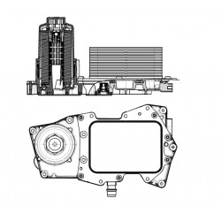 Ψυγείο λαδιού LAND ROVER RANGE ROVER III, RANGE ROVER IV, RANGE ROVER SPORT II 4.4D 07.10-