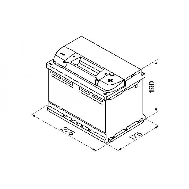 Μπαταρία BOSCH 12V 74Ah/680A S4 (R+ 1) 278x175x190 ||0 092 S40 080||