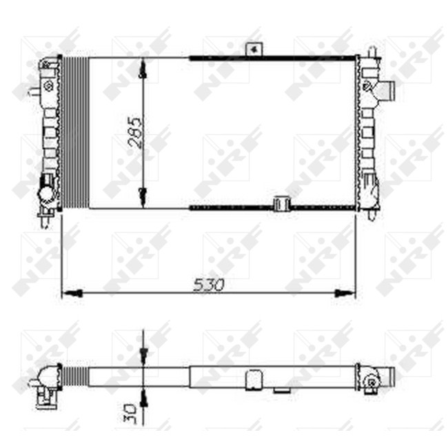 Ψυγείο νερού/εξαρτήματα OPEL ASCONA C, CORSA A, CORSA A TR, CORSA A/HATCHBACK, KADETT E COMBO 1.2-2.0 09.82-03.93