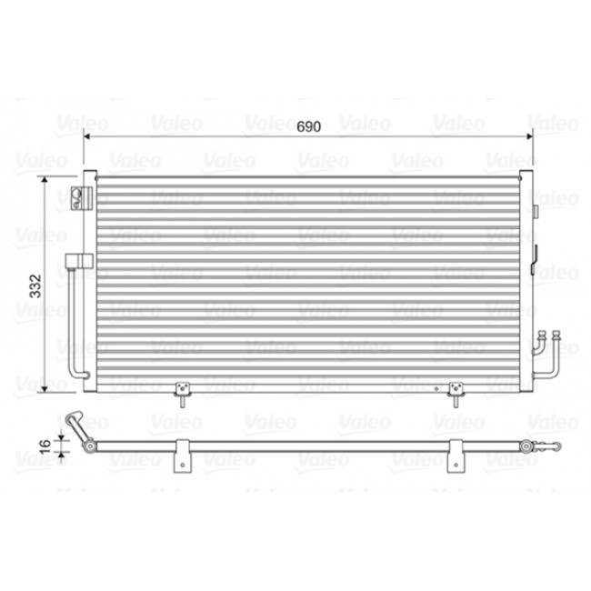 Συμπυκνωτής συστ.κλιματισμού SUBARU IMPREZA 1.5-2.5 12.00-06.09