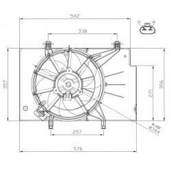 Βεντιλατέρ FORD B-MAX, ECOSPORT, FIESTA VI 1.0 09.12-