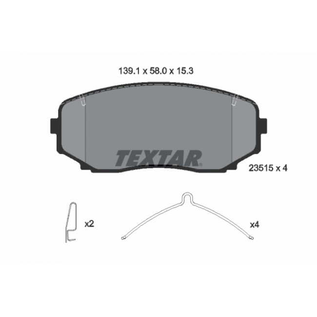 Σετ τακακιών φρένων, δίσκος φρένου MAZDA CX-7; MITSUBISHI ECLIPSE CROSS, GRANDIS, OUTLANDER III, PAJERO PININ I 1.5-2.4H 10.99- Σετ τακακιών φρένων, δίσκος φρένου MAZDA CX-7; MITSUBISHI ECLIPSE CROSS, GRANDIS, OUTLANDER III, PAJERO PININ I 1.5-2.4H 10.99-