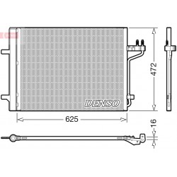 Συμπυκνωτής  σύστ. κλιματισμού FORD KUGA II, TOURNEO CONNECT V408 NADWOZIE WIELKO, TRANSIT CONNECT V408/MINIVAN 1.6/2.0D 03.13-