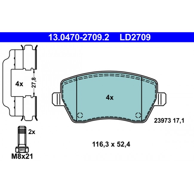Σετ τακακιών φρένων, δίσκος φρένου MERCEDES CITAN MIXTO (DOUBLE CABIN), CITAN (MPV), CITAN/MINIVAN (W415); DACIA DOKKER, DOKKER EXPRESS/MINIVAN, DUSTER, DUSTER/SUV, LODGY, LOGAN 0.9-Electric Σετ τακακιών φρένων, δίσκος φρένου MERCEDES CITAN MIXTO (DOUBLE CABIN), CITAN (MPV), CITAN/MINIVAN (W415); DACIA DOKKER, DOKKER EXPRESS/MINIVAN, DUSTER, DUSTER/SUV, LODGY, LOGAN 0.9-Electric