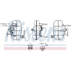 Δοχείο διαστολής, ψυκτικό υγρό OPEL MERIVA A 05.03-05.10