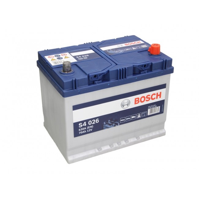 Μπαταρία BOSCH 12V 70Ah/630A S4 (R+ 1) 260x173x225  ||0 092 S40 260||