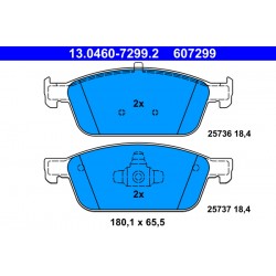 Σετ τακακιών φρένων, δίσκος φρένου FORD FOCUS III, KUGA II, TOURNEO CONNECT V408 NADWOZIE WIELKO, TRANSIT CONNECT, TRANSIT CONNECT V408/MINIVAN 1.0-2.0D 07.12-