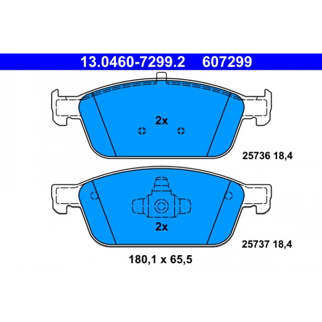 Σετ τακακιών φρένων, δίσκος φρένου FORD FOCUS III, KUGA II, TOURNEO CONNECT V408 NADWOZIE WIELKO, TRANSIT CONNECT, TRANSIT CONNECT V408/MINIVAN 1.0-2.0D 07.12-