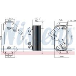 Ψυγείο λαδιού  VOLVO S60 II, S80 II, S90 II, V40, V60 I, V70 III, XC40, XC60 I, XC70 II 1.5/2.0 09.13-