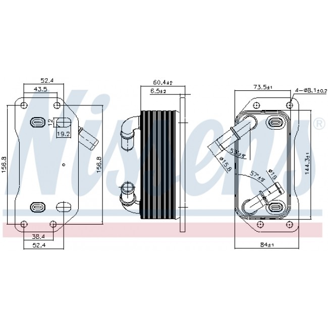 Ψυγείο λαδιού  VOLVO S60 II, S80 II, S90 II, V40, V60 I, V70 III, XC40, XC60 I, XC70 II 1.5/2.0 09.13-