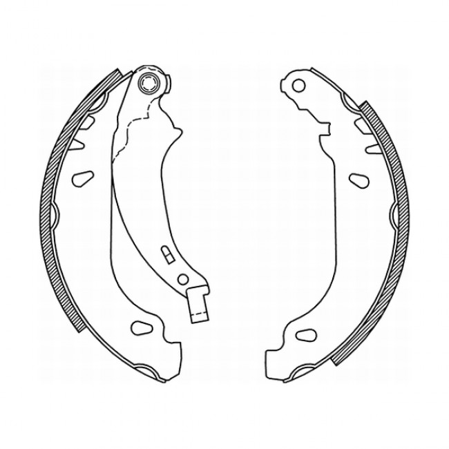 Σετ σιαγόνων φρένων  PEUGEOT 206, 206+, 306, 504 1.1-2.5D 08.90-