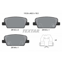 Σετ τακακιών φρένων, δίσκος φρένου  HYUNDAI PALISADE, SANTA FE IV, SANTA FE IV/SUV 2.0D/2.2D/2.4 07.18-