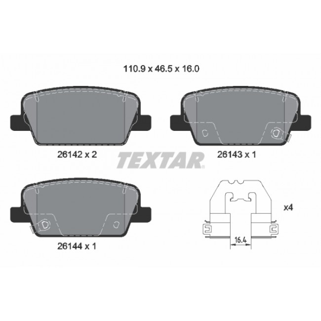 Σετ τακακιών φρένων, δίσκος φρένου HYUNDAI PALISADE, SANTA FE IV, SANTA FE IV/SUV 2.0D/2.2D/2.4 07.18- Σετ τακακιών φρένων, δίσκος φρένου HYUNDAI PALISADE, SANTA FE IV, SANTA FE IV/SUV 2.0D/2.2D/2.4 07.18-