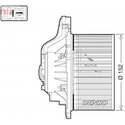 Ανεμιστήρας εσωτερικού χώρου HYUNDAI GRAND SANTA FÉ, I30, SANTA FÉ II, SANTA FÉ III; KIA CARENS IV, CEE'D 1.0-2.4 01.09-