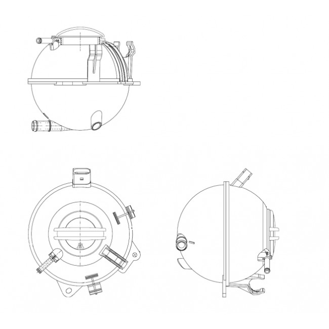 Δοχείο διαστολής, ψυκτικό υγρό AUDI A3, Q3, TT; SEAT ALHAMBRA, ALTEA, ALTEA XL, LEON, TOLEDO III; SKODA OCTAVIA II, RAPID, SUPERB II, YETI; VW BEETLE, CADDY ALLTRACK, CADDY ALLTRACK/MINIVAN 0