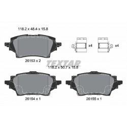 Σετ τακακιών φρένων, δίσκος φρένου  MAZDA 2; SUZUKI SWACE; TOYOTA C-HR, COROLLA, YARIS 1.2-2.0H 10.16-