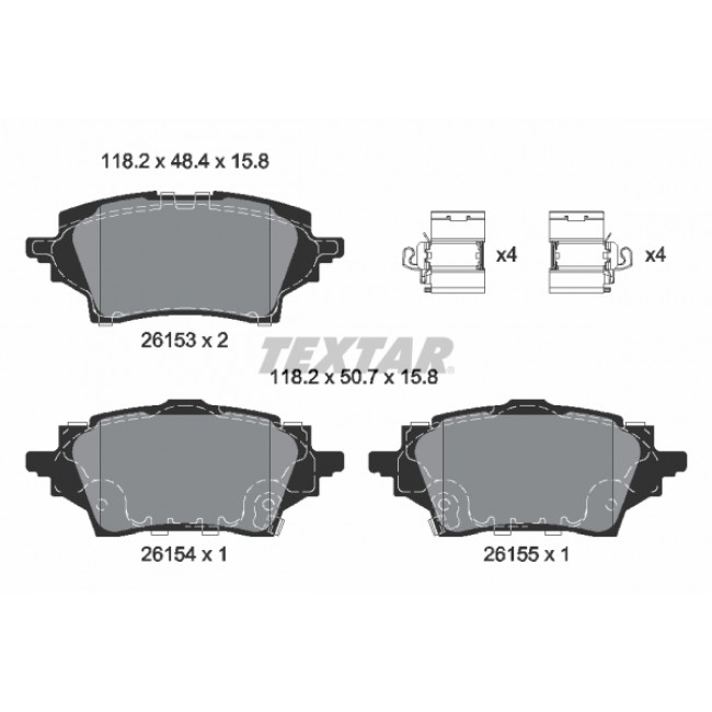 Σετ τακακιών φρένων, δίσκος φρένου MAZDA 2; SUZUKI SWACE; TOYOTA C-HR, COROLLA, YARIS 1.2-2.0H 10.16- Σετ τακακιών φρένων, δίσκος φρένου MAZDA 2; SUZUKI SWACE; TOYOTA C-HR, COROLLA, YARIS 1.2-2.0H 10.16-