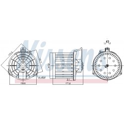 Ανεμιστήρας εσωτερικού χώρου HONDA CIVIC VIII 1.4-2.2D 09.05-01.12