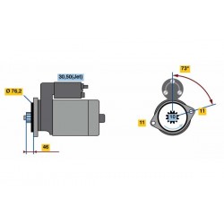 Μίζα(12V, 1kW)AUDI A3,TT; SEAT ALTEA,ALTEA XL,LEON,TOLEDO III; SKODA OCTAVIA II;VW EOS,GOLF PLUS V, GOLF V, GOLF VI, JETTA III, SCIROCCO III, TOURAN 1.4/1.8/2.0 09.04-11.17  ||0 001 121 412||