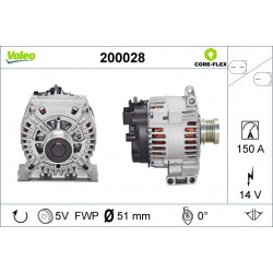 Δυναμό MERCEDES A (W169), B SPORTS TOURER (W245), C (W204) 2.0D/2.1D 09.04-06.12