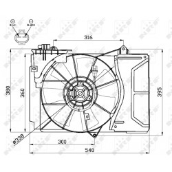 Βεντιλατέρ TOYOTA STARLET, YARIS 1.0-1.5 01.96-11.05