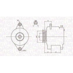 Δυναμό  NISSAN ALMERA II, PICK UP, X-TRAIL I 2.2D/2.5D 05.98-01.13