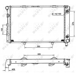 Ψυγείο νερού/εξαρτήματα MERCEDES 190 (W201) 2.0/2.0D 10.82-08.93