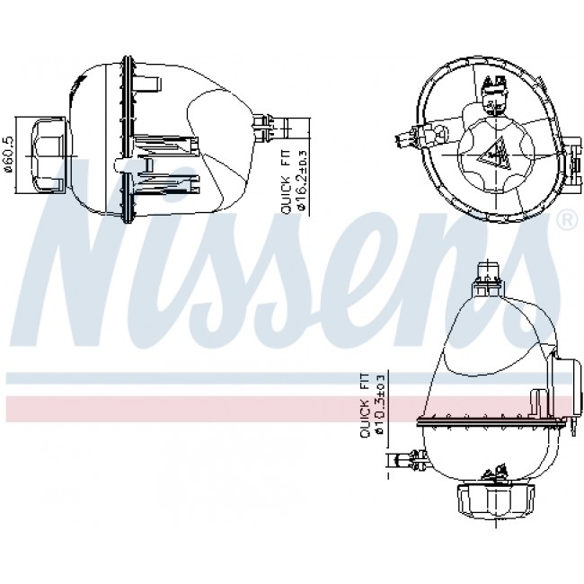 Δοχείο διαστολής, ψυκτικό υγρό BMW X3 (G01), X3 (G01, F97), X4 (G02, F98), X5 (G05), X5 (G05, F95), X6 (G06, F96), X7 (G07) 08.17-