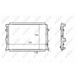 Ψυγείο νερού/εξαρτήματα AUDI A3; SEAT LEON, LEON SC, LEON ST; SKODA OCTAVIA III; VW GOLF SPORTSVAN VII, GOLF VII 1.0-1.4CNG 08.12-03.21