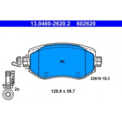 Σετ τακακιών φρένων, δίσκος φρένου  RENAULT MEGANE IV 1.0-1.6 11.15-