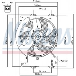 Βεντιλατέρ MG MG ZR, MG ZS; ROVER 200, 200 II, 25 I, 400 II, 45 I 1.1-2.5 10.92-10.05