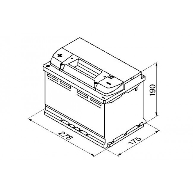 Μπαταρία BOSCH 12V 74Ah/680A S4 (L+ 1) 278x175x190 ||0 092 S40 090||