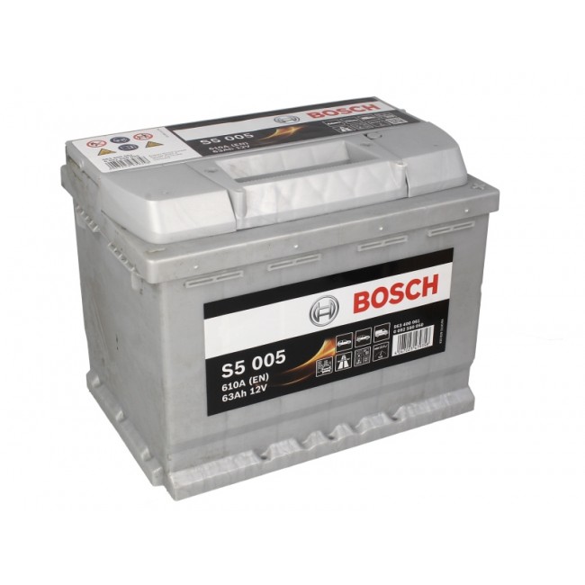 Μπαταρία BOSCH 12V 63Ah/610A S5 (R+ 1) 242x175x190 ||0 092 S50 050||