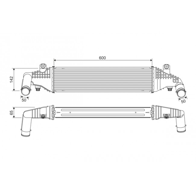 Ψυγείο αέρα υπερπλήρωσης  FORD FOCUS C-MAX; MAZDA 3 1.6D/2.0D 10.03-12.09