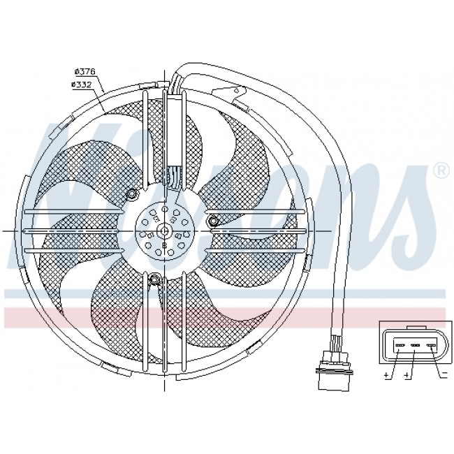 Βεντιλατέρ SEAT AROSA; VW LUPO I, POLO 1.4D/1.6 01.99-07.05