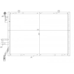 Συμπυκνωτής συστ.κλιματισμού  FORD B-MAX, FIESTA VI, FIESTA VII, TOURNEO COURIER B460, TRANSIT COURIER B460, TRANSIT COURIER B460/MINIVAN 1.0 09.12-