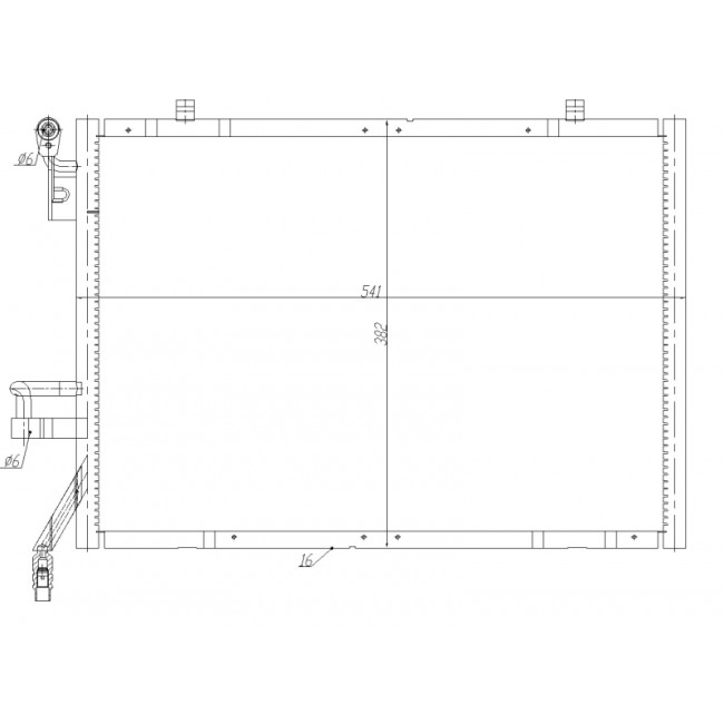 Συμπυκνωτής συστ.κλιματισμού  FORD B-MAX, FIESTA VI, FIESTA VII, TOURNEO COURIER B460, TRANSIT COURIER B460, TRANSIT COURIER B460/MINIVAN 1.0 09.12-