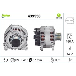 Δυναμό SEAT EXEO, EXEO ST; SKODA SUPERB II, YETI; VW CC B7, CRAFTER 30-50, MULTIVAN T5, PASSAT ALLTRACK B7, PASSAT B6, PASSAT B7, TRANSPORTER T5 1.4-3.6 08.03-12.17