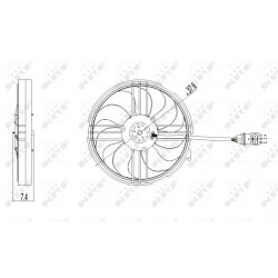 Βεντιλατέρ SEAT AROSA; VW LUPO I, POLO 1.4D/1.6 01.99-07.05