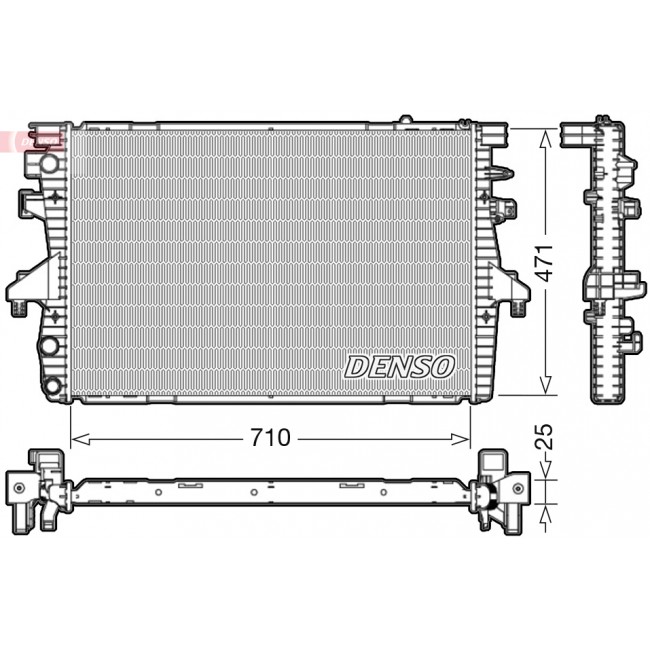 Ψυγείο νερού/εξαρτήματα VW MULTIVAN T5, TRANSPORTER T5 1.9D/2.0 04.03-08.15