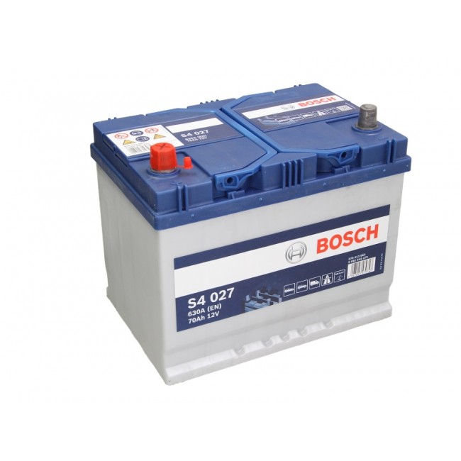 Μπαταρία BOSCH 12V 70Ah/630A S4 (L+ 1) 260x173x225   ||0 092 S40 270||