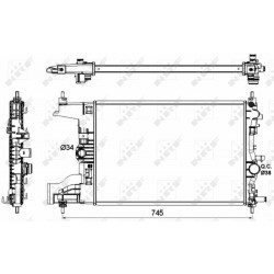 Ψυγείο νερού/εξαρτήματα OPEL ASTRA J, ASTRA J GTC, CASCADA 1.4/1.4LPG/1.6 12.09-