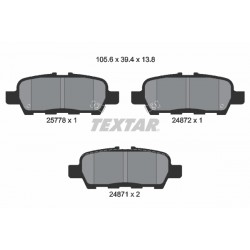 Σετ τακακιών φρένων, δίσκος φρένου  INFINITI EX, FX, G, JX, M, M37, Q50, Q60, Q70, QX50 I; NISSAN ALTIMA, CUBE, JUKE, LEAF, MAXIMA, MAXIMA VII, MURANO II, NV200, NV200 / EVALIA, PULSAR 1.2-El
