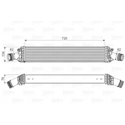 Ψυγείο αέρα υπερπλήρωσης AUDI A4 ALLROAD B8, A4 B8, A5, A6 ALLROAD C7, A6 C7, A7, A8 D4, Q5; PORSCHE MACAN 2.0/2.7D/3.0D 06.07-