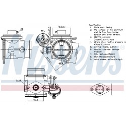 Βαλβίδα AGR VW TRANSPORTER T4 2.5D 09.95-04.03