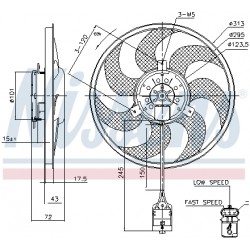 Βεντιλατέρ OPEL ASTRA G, ASTRA H, ASTRA H CLASSIC, ASTRA H GTC, ZAFIRA B, ZAFIRA B/MINIVAN 1.3D-2.2 03.04-