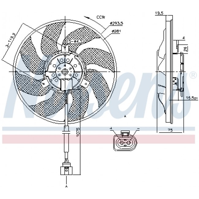 Βεντιλατέρ VW CALIFORNIA T5 CAMPER, MULTIVAN T5, TRANSPORTER T5 1.9D-3.2 04.03-08.15