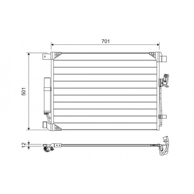 Συμπυκνωτής σύστ. κλιματισμού NISSAN NAVARA NP300 2.3D 01.15-