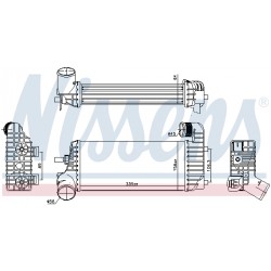 Ψυγείο αέρα υπερπλήρωσης FORD FOCUS III, FOCUS III/HATCHBACK 1.0-Electric 07.10-02.20